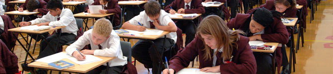 TTS Students during an exam