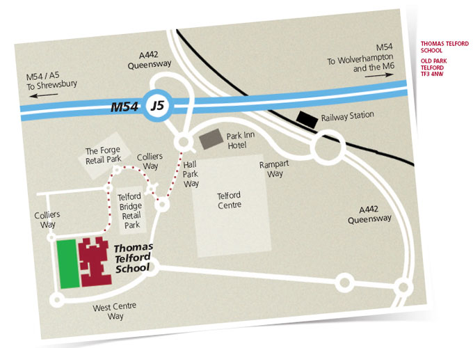 Map of the local area